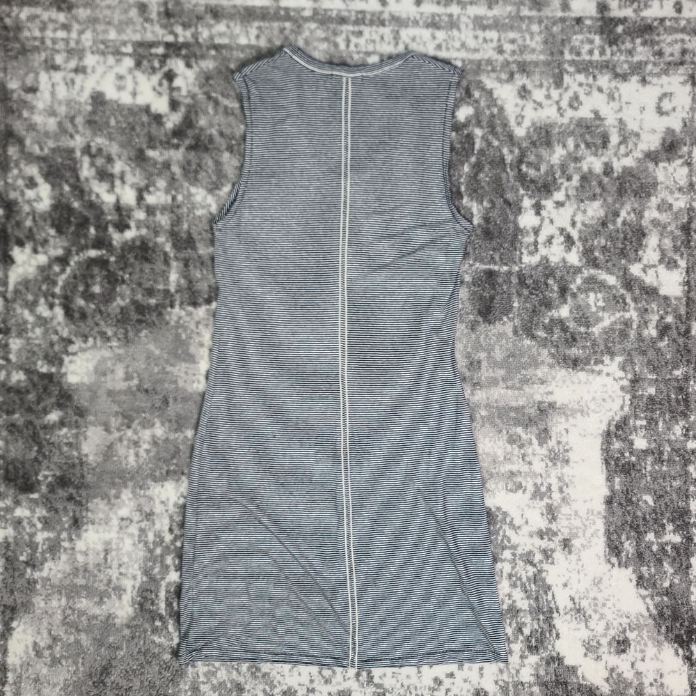 Rag & Bone Linen Blend Sleeveless Striped Thin Dr… - image 2